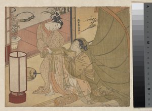 Despedida a regañadientes de Suzuki Harunobu