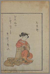 Belleza sentada de Suzuki Harunobu