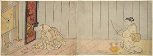 La galería de tiro con arco de Suzuki Harunobu