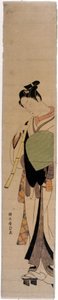 La cortesana Hinatsuru. Estampas de Harunobu Suzuki (1724/25-1770).