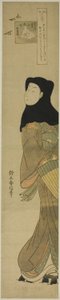 El río de las pluvias (Chidori no Tamagawa), de la serie "Seis ríos de joyas en costumbres populares (Fuzoku Mu Tamagawa)" de Suzuki Harunobu