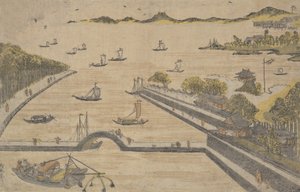 Vista de Fukagawa, Edo