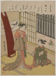 Mujer y sirvienta, finales de la década de 1760