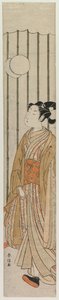 Joven jugando al fútbol, finales de 1760s de Suzuki Harunobu