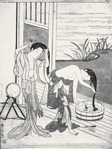 Jóvenes Mujeres en su Tocador de Suzuki Harunobu