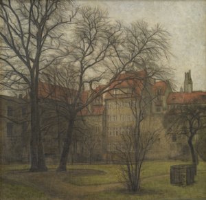 El jardín del Palacio del Príncipe, Copenhague de Svend Hammershøi