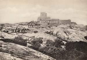 Suecia: Bohuslan, Marstrand, Karlstens Fastning (fotografía en b/n)