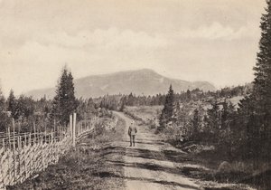 Suecia: Jamtland, Areskutan Fran Undersaker (fotografía en b/n)