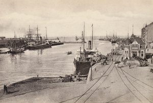 Suecia: Malmo, Hamnen (fotografía b/n)