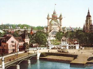 Vista de la Isla Djurgården en Estocolmo, 1897