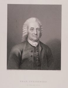Emanuel Swedenborg (1688-1772) a la edad de 80 años, grabado por W. Holl, de Religión Mundial, publicado por A. Fullarton & Co. de Swedish School