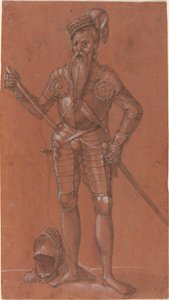 Un hombre en armadura de Swiss 16th Century