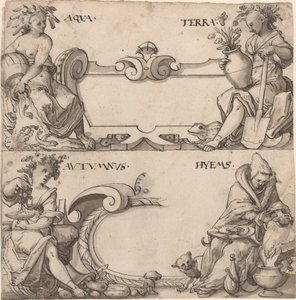 Agua y Tierra/Otoño e Invierno de Swiss 16th Century