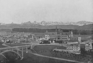 Berna, Vista sobre Kirchenfeld y los Alpes berneses de Swiss Photographer