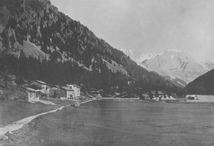 Champey y el Grand-Combin (foto en b/n) de Swiss Photographer