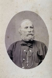 Giuseppe Garibaldi (1807-1882), político italiano. Alrededor de 1875. Fotografía del taller Lacomée y Lacroix. Ginebra. de Swiss Photographer