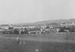 Porrentruy, vista general (foto en b/n) de Swiss Photographer