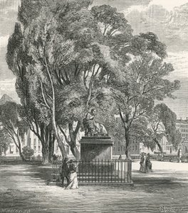 Monumento a Rousseau en la isla de Rousseau, Ginebra de Swiss School