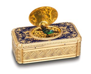 Caja de pájaro cantor, c.1840
