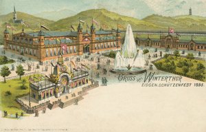 El festival de tiro de 1895 en Winterthur, Suiza de Swiss School