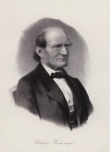 Wilhelm Wackernagel, filólogo germano-suizo (grabado) de Swiss School