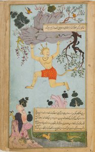 Los cuentos del Ramayana de Rama, El Ramayana de Freer, Volumen 2, dinastía Mughal, 1597-1605 de Syama Sundara