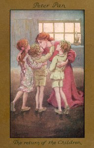 Peter Pan: El regreso de los niños (litografía en color) de Sybil Barham
