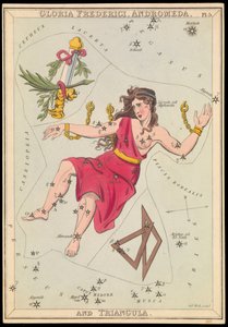 Gloria Frederich, Andrómeda y Triángulo, c.1825 (cartulina, papel, tejido )