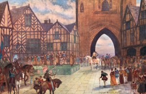 Visita del rey Jacobo I a Chester, 1617 d.C. de Sydney Herbert