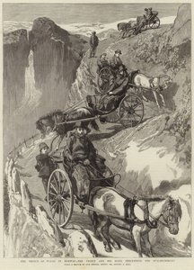 El Príncipe de Gales en Noruega (grabado) de Sydney Prior (after) Hall