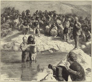 Un bautismo de indios norteamericanos de Sydney Prior Hall