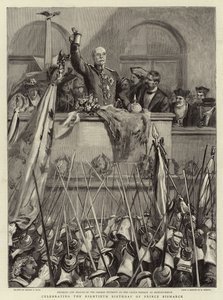 Celebrando el octogésimo cumpleaños del Príncipe Bismarck de Sydney Prior Hall