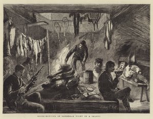 Caza de alces en Canadá, una noche en una cabaña