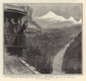 Cerca de las Rocosas, la Gran Perspectiva desde el Final del Tren de Sydney Prior Hall
