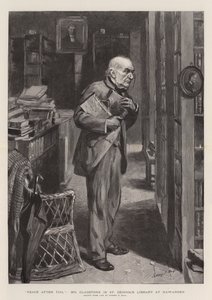 Paz después del Trabajo, Sr. Gladstone en la Biblioteca de St Deiniol en Hawarden