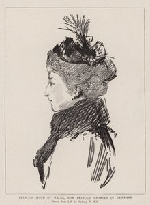 Princesa Maud de Gales, ahora Princesa Carlos de Dinamarca de Sydney Prior Hall