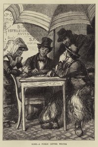 Roma, un escritor de cartas públicas de Sydney Prior Hall