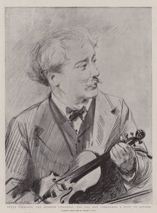 Señor Sarasate, el Violinista Español, que acaba de concluir una Visita a Londres de Sydney Prior Hall
