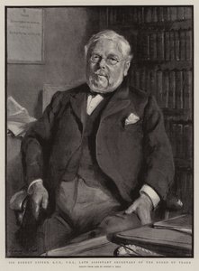Sir Robert Giffen, KCB, FRS, ex Subsecretario de la Junta de Comercio