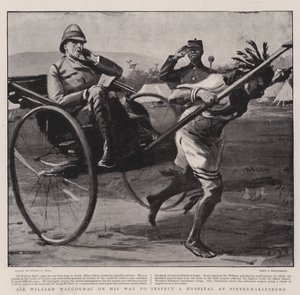Sir William Maccormac en su Camino para Inspeccionar un Hospital en Pietermaritzburg de Sydney Prior Hall
