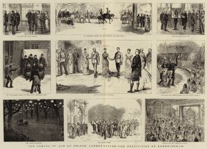 La mayoría de edad del Príncipe Alberto Víctor, las festividades en Sandringham de Sydney Prior Hall