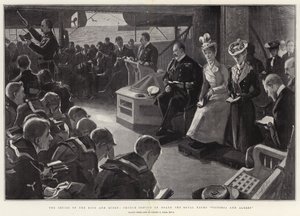 El crucero del Rey y la Reina, servicio religioso a bordo del yate real Victoria y Albert