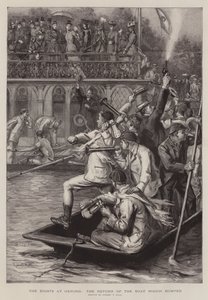 Los ochos en Oxford, el regreso del bote que chocó de Sydney Prior Hall