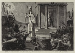 Las Euménides de Esquilo, interpretadas por estudiantes de Cambridge de Sydney Prior Hall