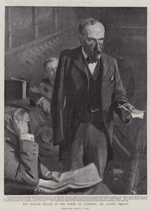 El debate sobre Sudán en la Cámara de los Comunes, objeción de Mr. Davitt de Sydney Prior Hall