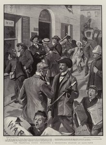 La Crisis del Transvaal, asediando una Estación de Reclutamiento en Ciudad del Cabo de Sydney Prior Hall