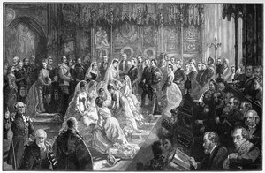El matrimonio de la princesa Louise, 21 de marzo de 1871, 1900 de Sydney Prior Hall