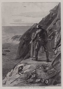 Trabajadores del mar, en el Gouffre, Guernsey de Sydney Prior Hall