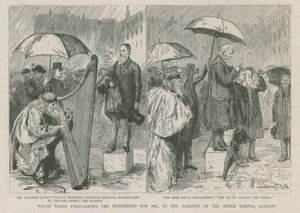 Bardos galeses proclamando el Eisteddford para 1887 de Sydney Prior Hall