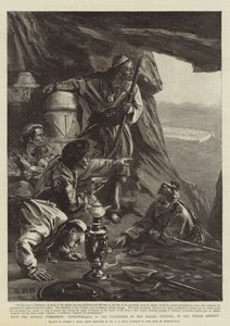 Con la Comisión Afgana, habitantes de cuevas en los bastiones del país Hazara, en el distrito de Punjab de Sydney Prior Hall